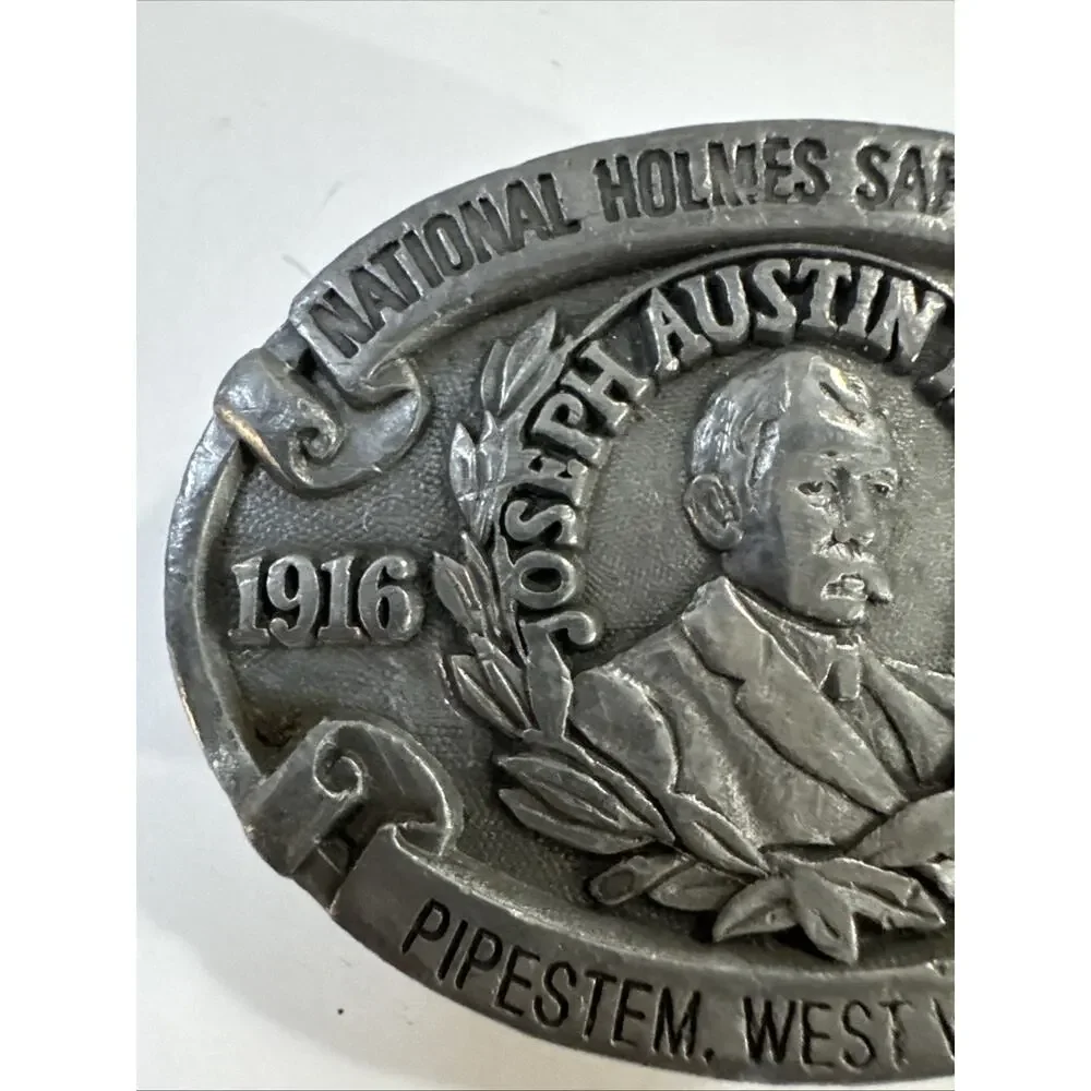 Vintage 1991 National Holms Safety Assoc Pipestem WV Belt Buckle